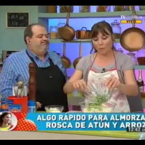 Rosca de atún y arroz sin cocción