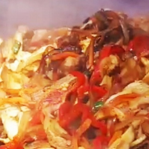 Salteado tres carnes