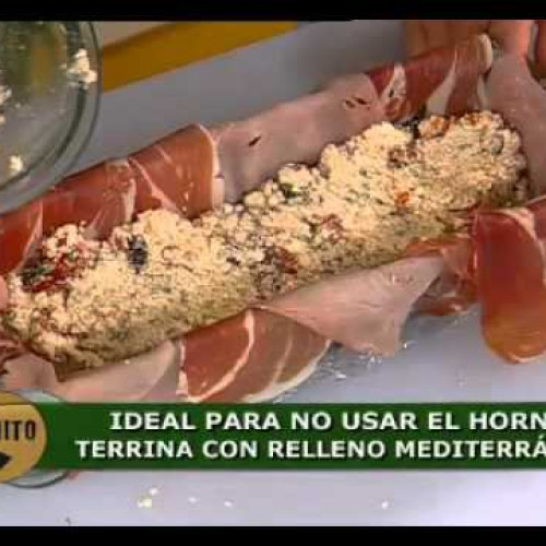 Sin horno: Deliciosa terrina con relleno meditarráneo