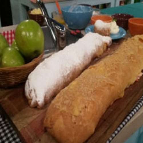 Strudel dulce y strudel salado