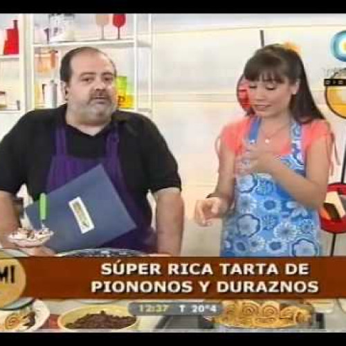 Súper postre en copa y una gran tarta de durazno