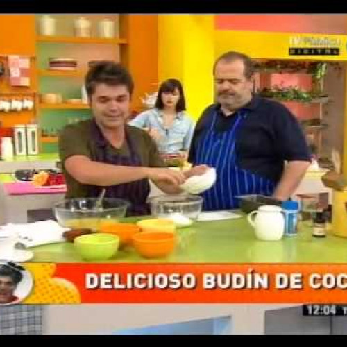 Tentador budín de coco