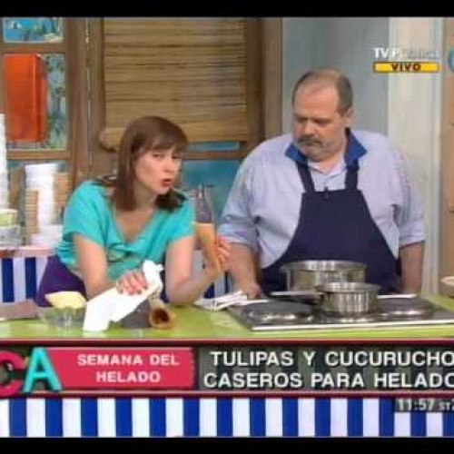 Tulipas y cucuruchos caseros