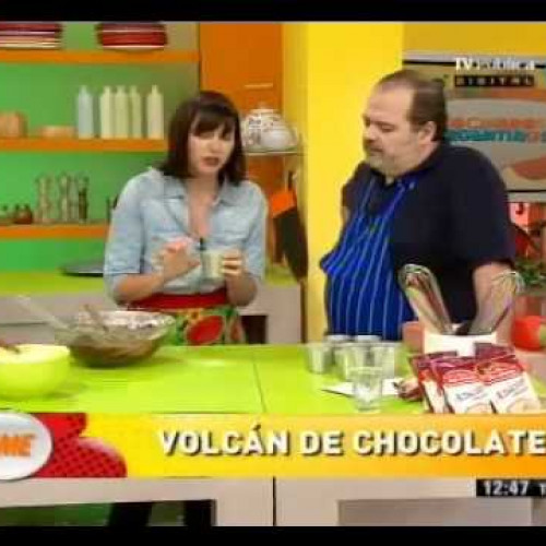Volcán de chocolate