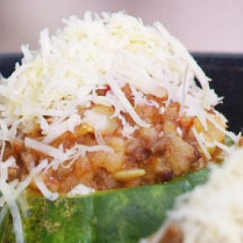 Zapallitos rellenos en cazuela