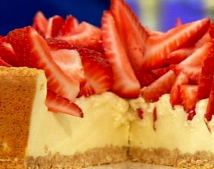 Cheesecake de frutilla apta para diabéticos - Cocineros Argentinos