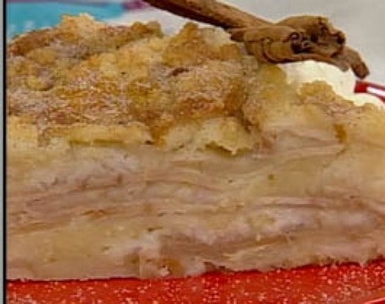 Facilísima y fresca torta de manzana - Cocineros Argentinos