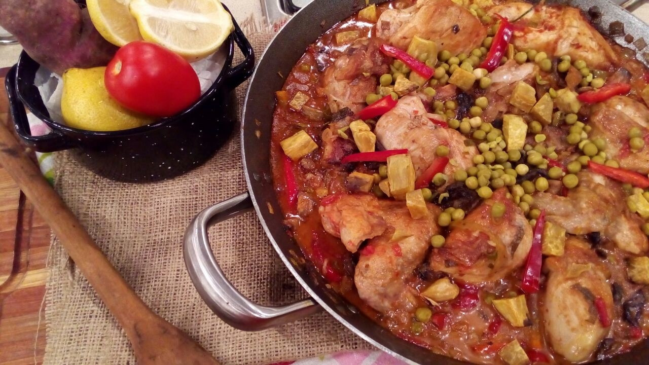 Pollo al disco campestre - Cocineros Argentinos