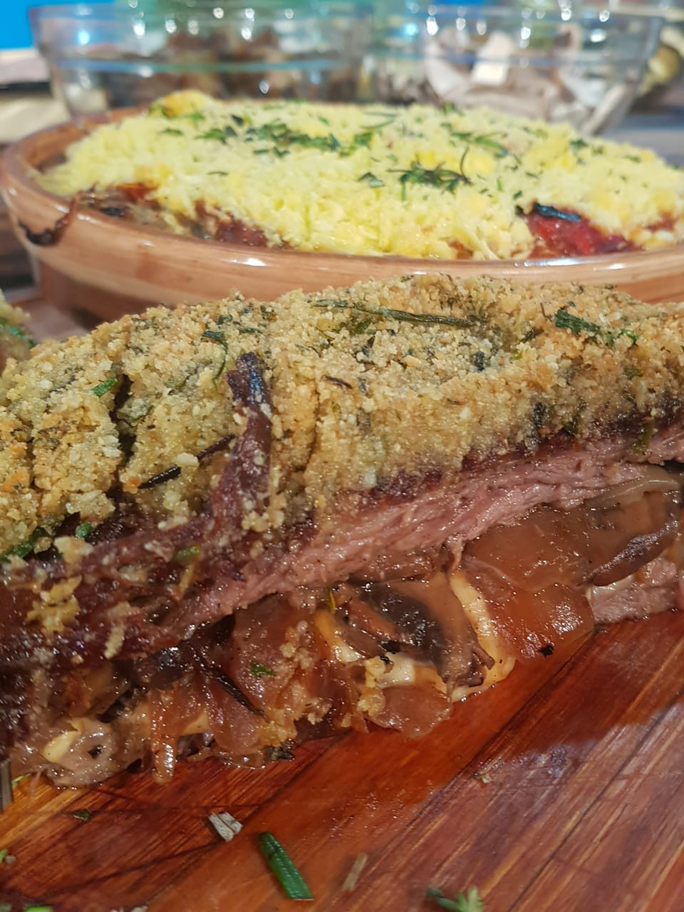 Vacío relleno con graten de verduras - Cocineros Argentinos