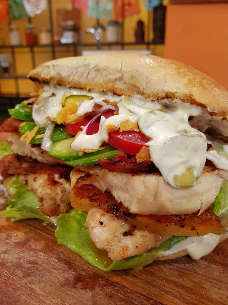 Sándwich triple de pollo Cocineros Argentinos