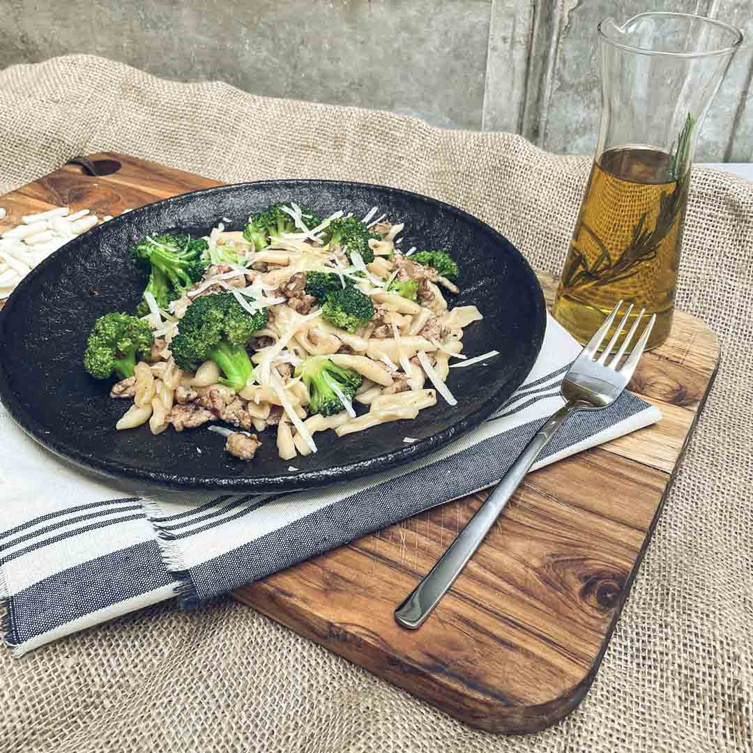 CAVATELLIS CON SALSA DE BROCOLI Y CHORIZO - Cocineros Argentinos