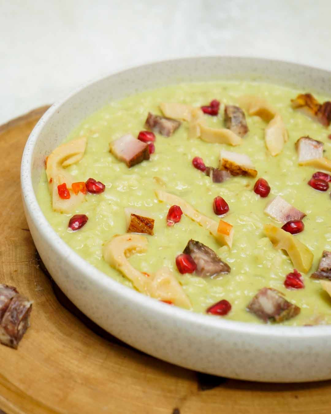 RISOTTO DE CARNE AHUMADA CON PALTA Cocineros Argentinos