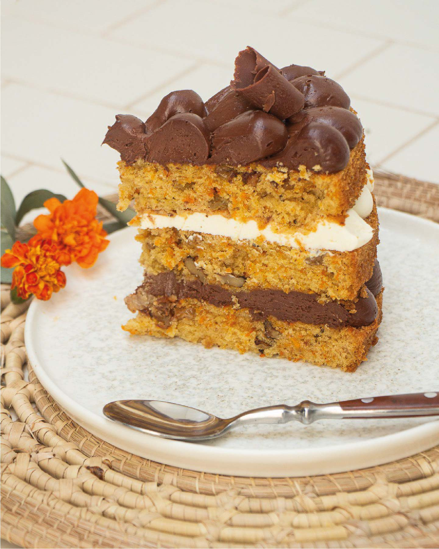 CARROT CAKE CON CREMA DE CHOCOLATE Cocineros Argentinos