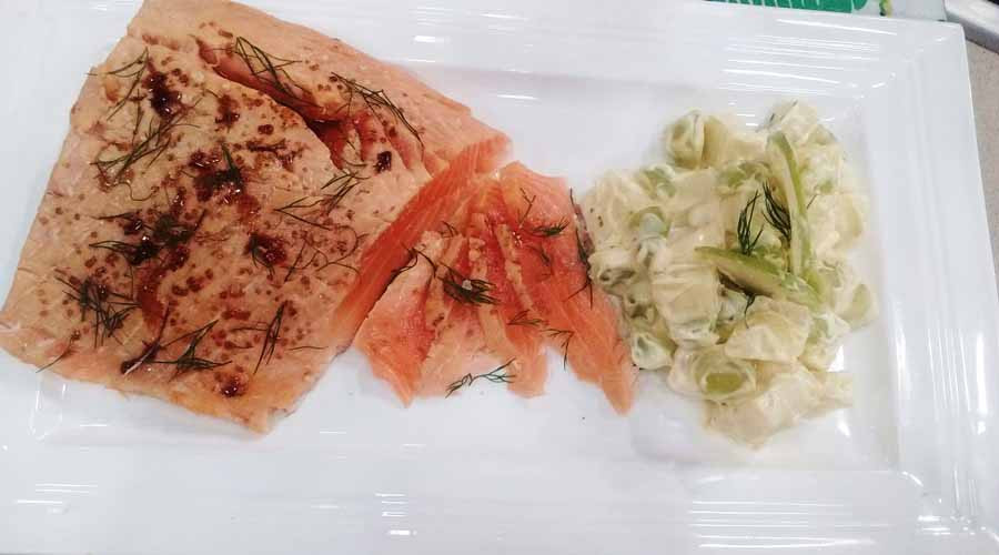 Salmón gravlax ahumado Cocineros Argentinos