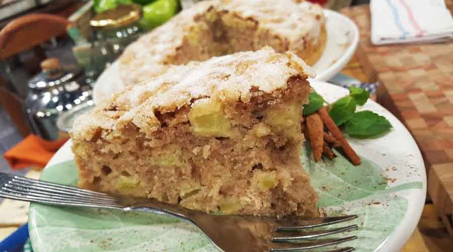 Torta de manzana y canela bien crocante - Cocineros Argentinos