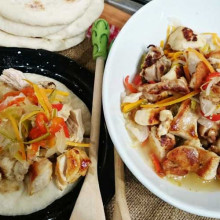 Escabeche de pollo en piadina