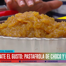 Pastafrola de chocolate y batata