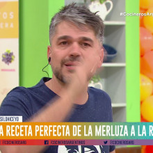 Merluza a la romana con puré papas e hinojos