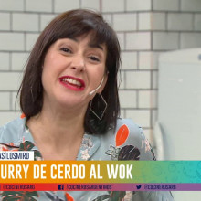 Wok de curry de cerdo