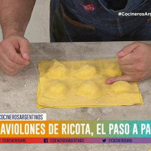 Raviolones de ricota