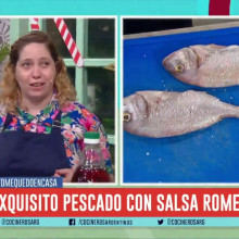 BESUGO A LA CHAPA CON SALSA ROMESCO