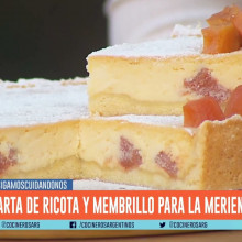 TARTA DE RICOTA Y MEMBRILLO