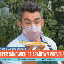 SANDWICH DE ARAÑITAS Y PROVOLETA