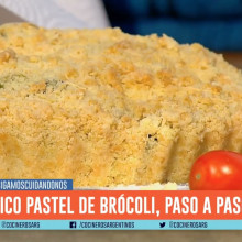 PASTEL DE BRÓCOLI Y PASTAS CON PESTO DE BRÓCOLI