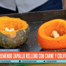 ZAPALLO RELLENO Y ESPECIADO