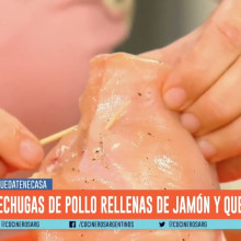 PECHUGAS RELLENAS DE JAMÓN Y QUESO