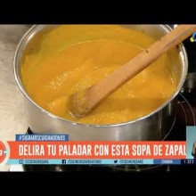 SOPA DE ZAPALLO Y SOPA DE COLIFLOR