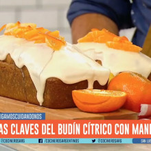 BUDÍN DE LIMÓN CON CUBIERTA DE MANDARINA