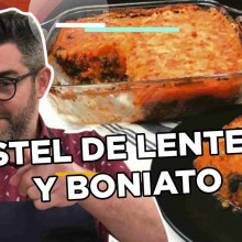 PASTEL DE LENTEJAS Y BONIATO