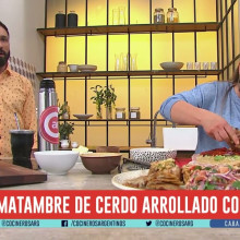 MATAMBRE DE CERDO ARROLLADO CON PAPAS ROSTI