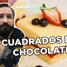 CUADRADO TROPICAL DE CHOCOLATE BLANCO