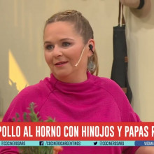 POLLO AL HORNO CON HINOJOS Y PAPAS RELLENAS