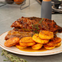 VACIO AL HORNO CON PAPAS