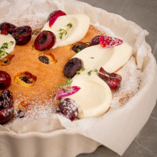 CLAFOUTIS DE CEREZAS Y ALMENDRAS