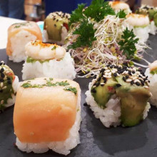 Sushi en cubetera