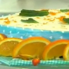 Tentador cheesecake de naranja y limón