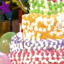 Torta de cumpleaños tobogán