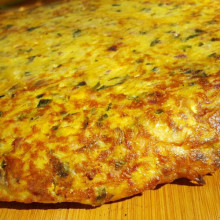 Tortilla rosti rellena con mozzarella